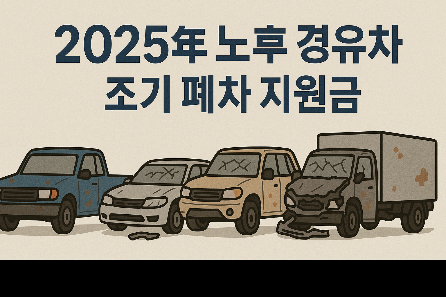 2025년 노후 경유차 조기 폐차 지원금 신청 방법 관련 사진