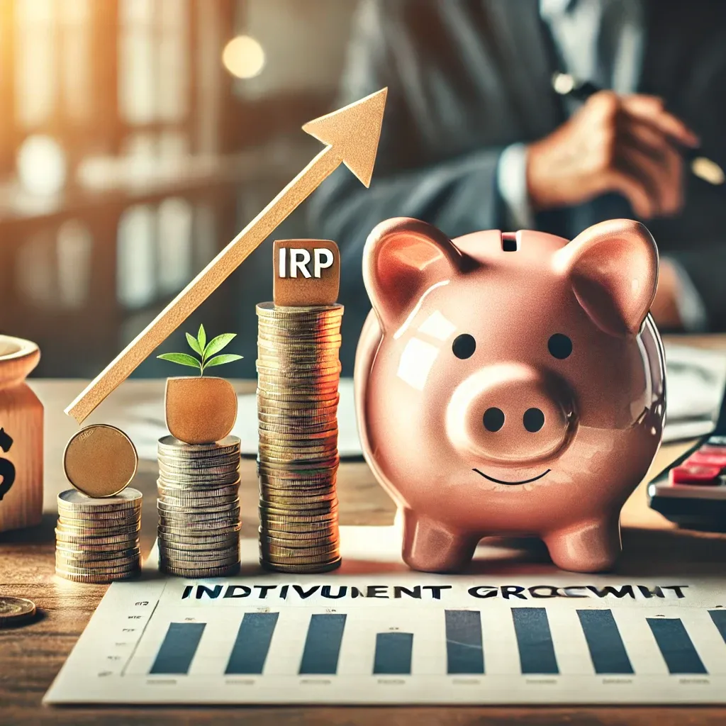 IRP-퇴직연금-저축돼지-성장그래프-코인