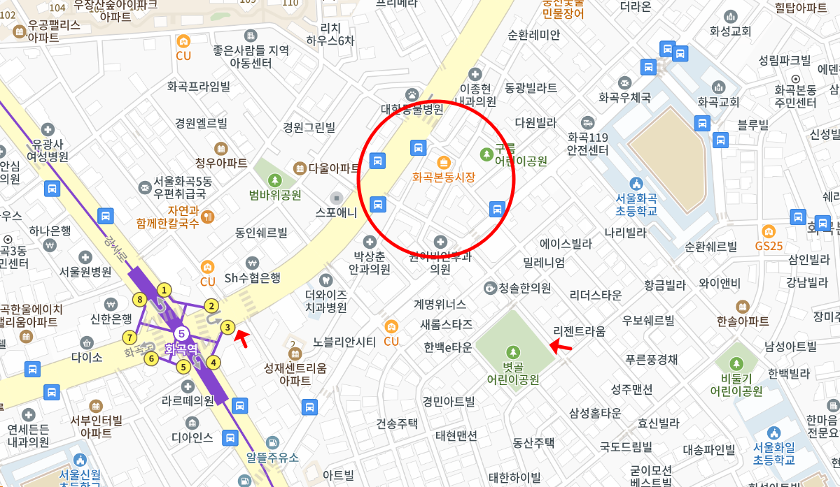 화곡본동시장 위치
