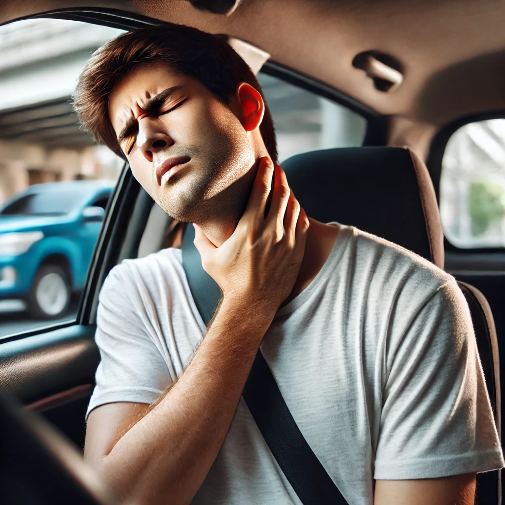 교통사고 후유증, 목 통증에 관련된 사진