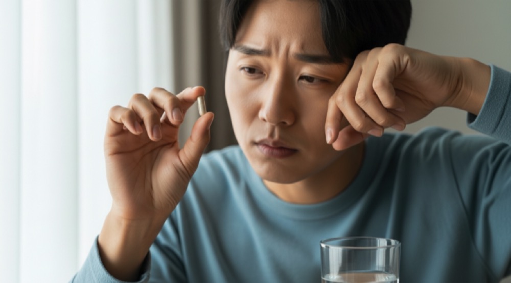 아침 복용 고민