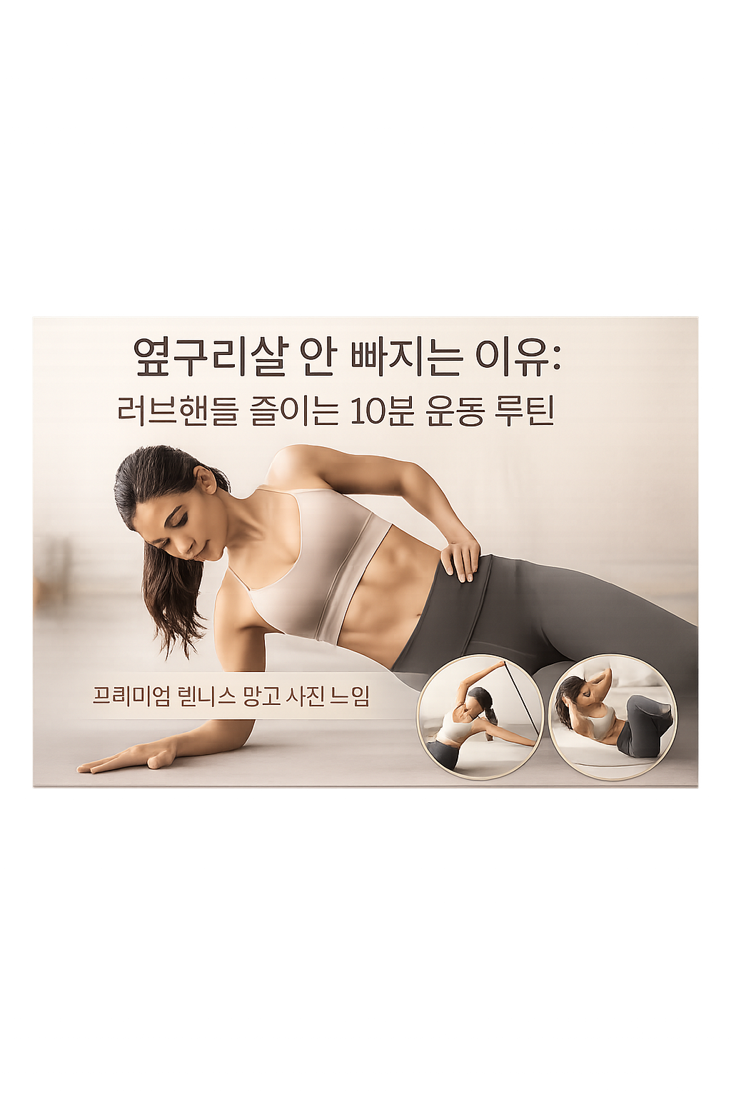 옆구리살 안 빠지는 이유: 러브핸들 줄이는 10분 운동 루틴