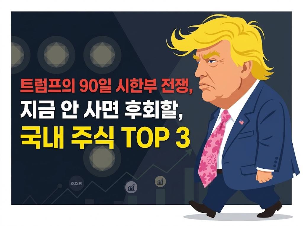 트럼프의 90일 시한부 전쟁, 지금 안 사면 후회할 국내 주식 TOP 3