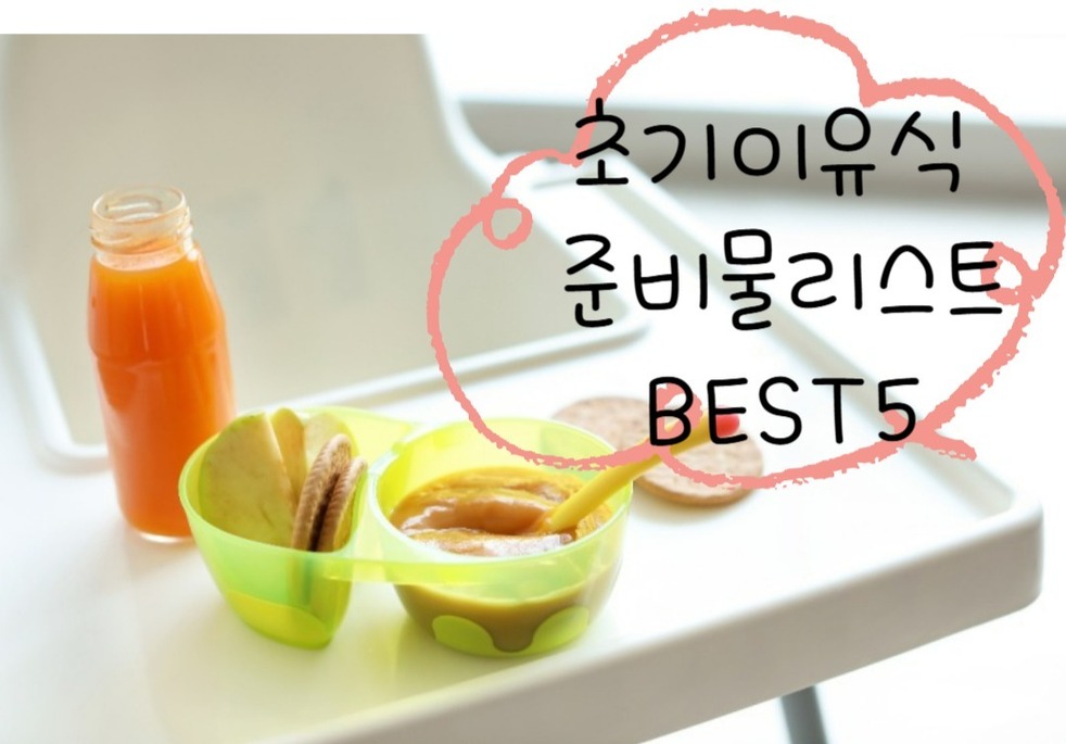 실패 없는 초기이유식 준비물 리스트 BEST 5