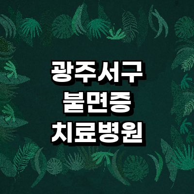 광주 서구 불면증