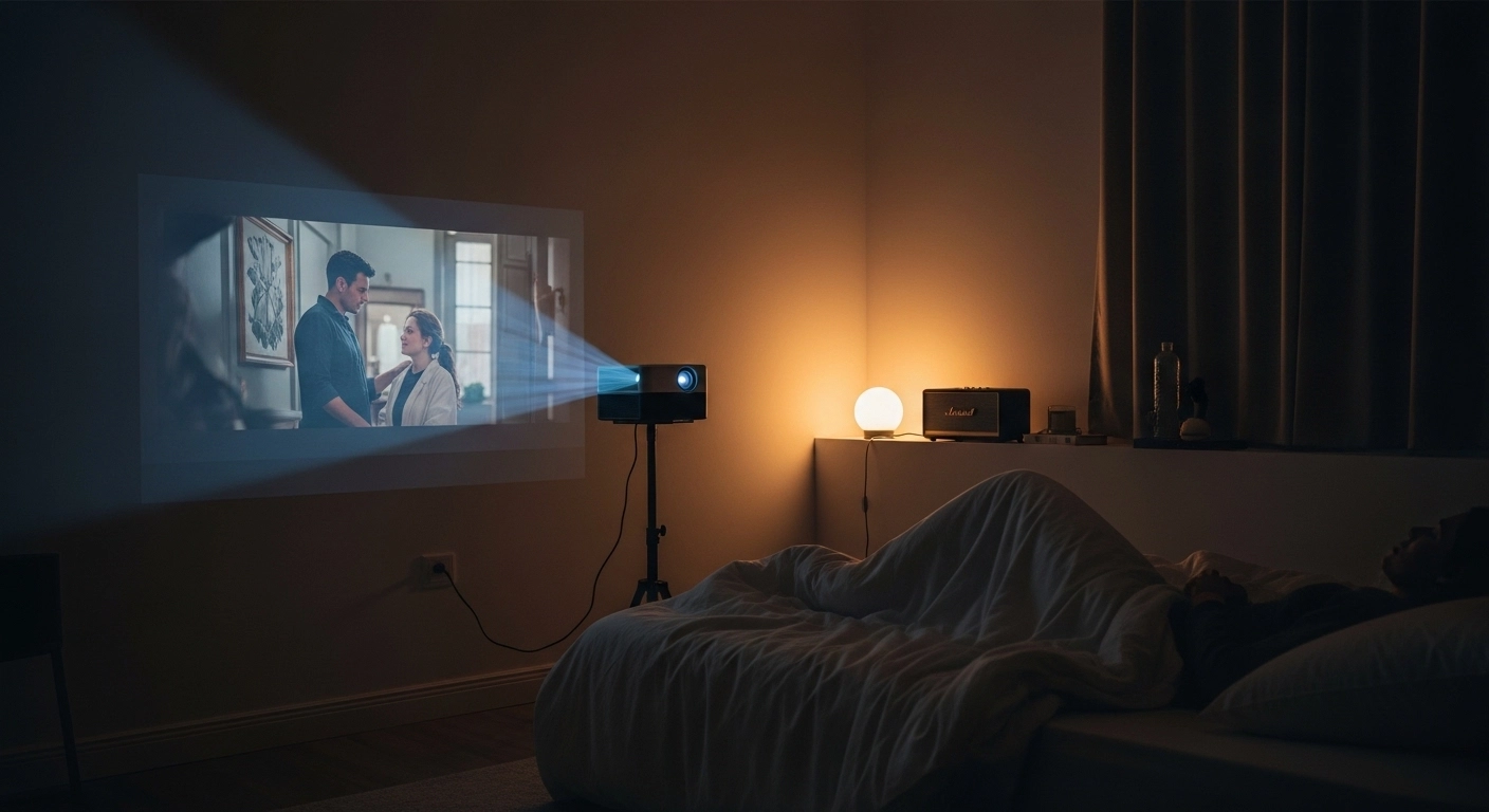 TV 없애고 6평 원룸을 CGV로! 실패 없는 미니빔 설치 꿀팁 5가지