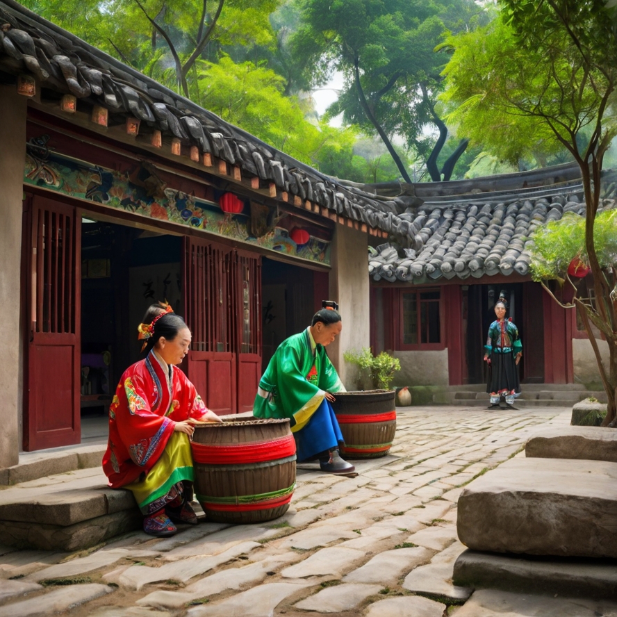 선전 관광지 금수중화민속촌 이미지