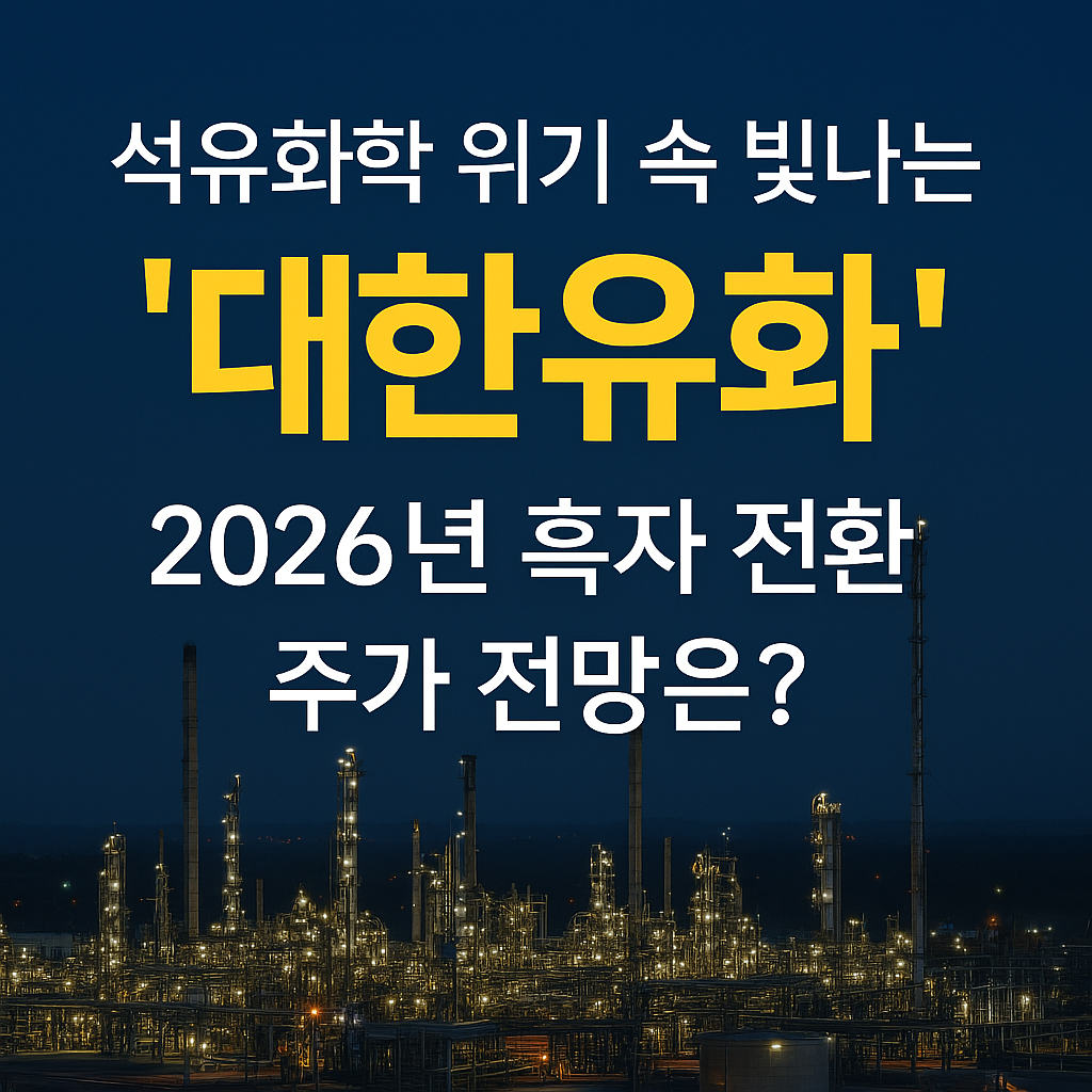 대한유화(006650) 기업 가치 분석 및 주가 전망: 석유화학 구조조정 수혜와 2026년 실적 가시성에 주목하자!