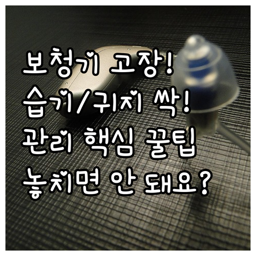 습기 귀지 제거 보청기 고장 방지 사..