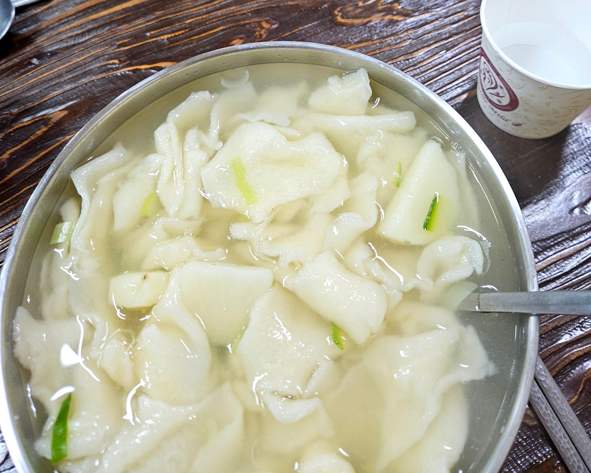 멸치육수 수제비