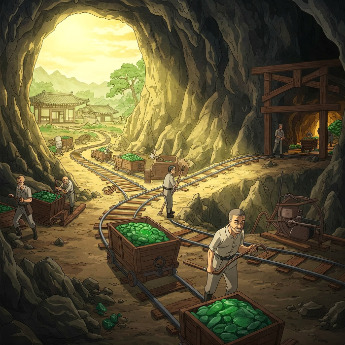 일제강점기부터 활발하게 채굴이 이루어진 활옥동굴