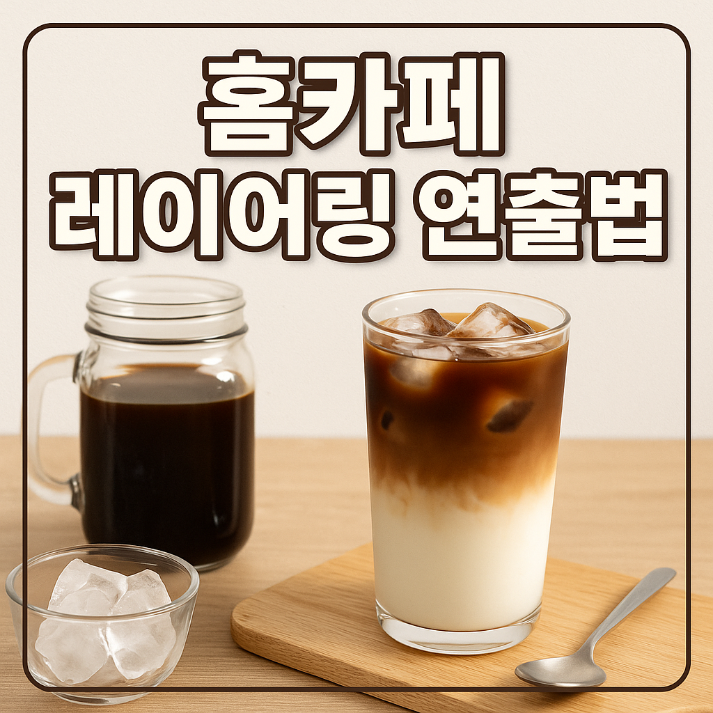 홈카페 레이어링 연출법