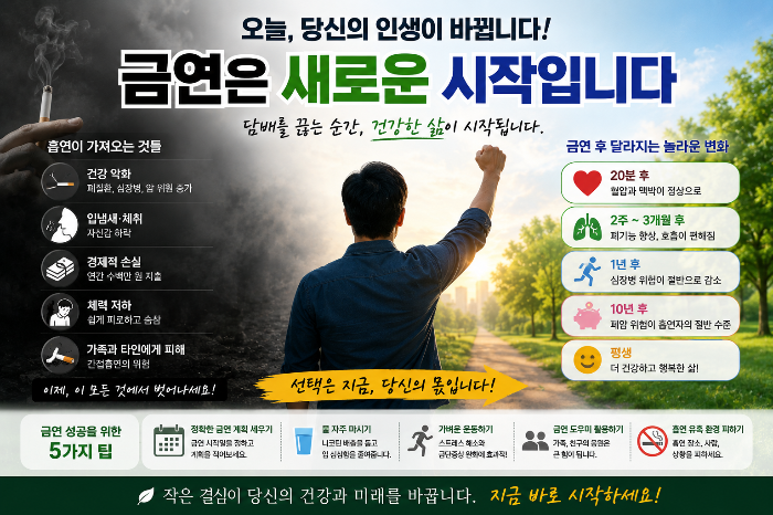 금연 새로운 시작이다.
