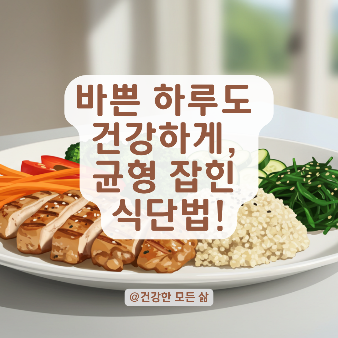 바쁜 하루 속 건강 챙기기, 간편하게 실천하는 균형 잡힌 식단법.