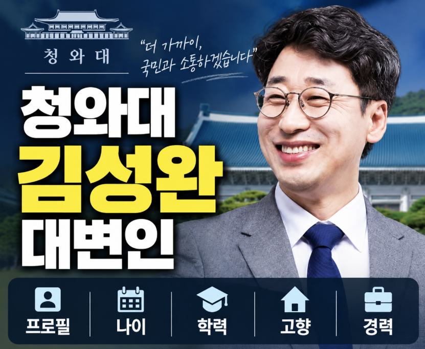 청와대 김성완 대변인 임명|프로필·나이·학력·고향·경력
