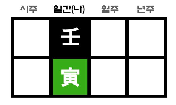 임인일주 만세력 사주 구성