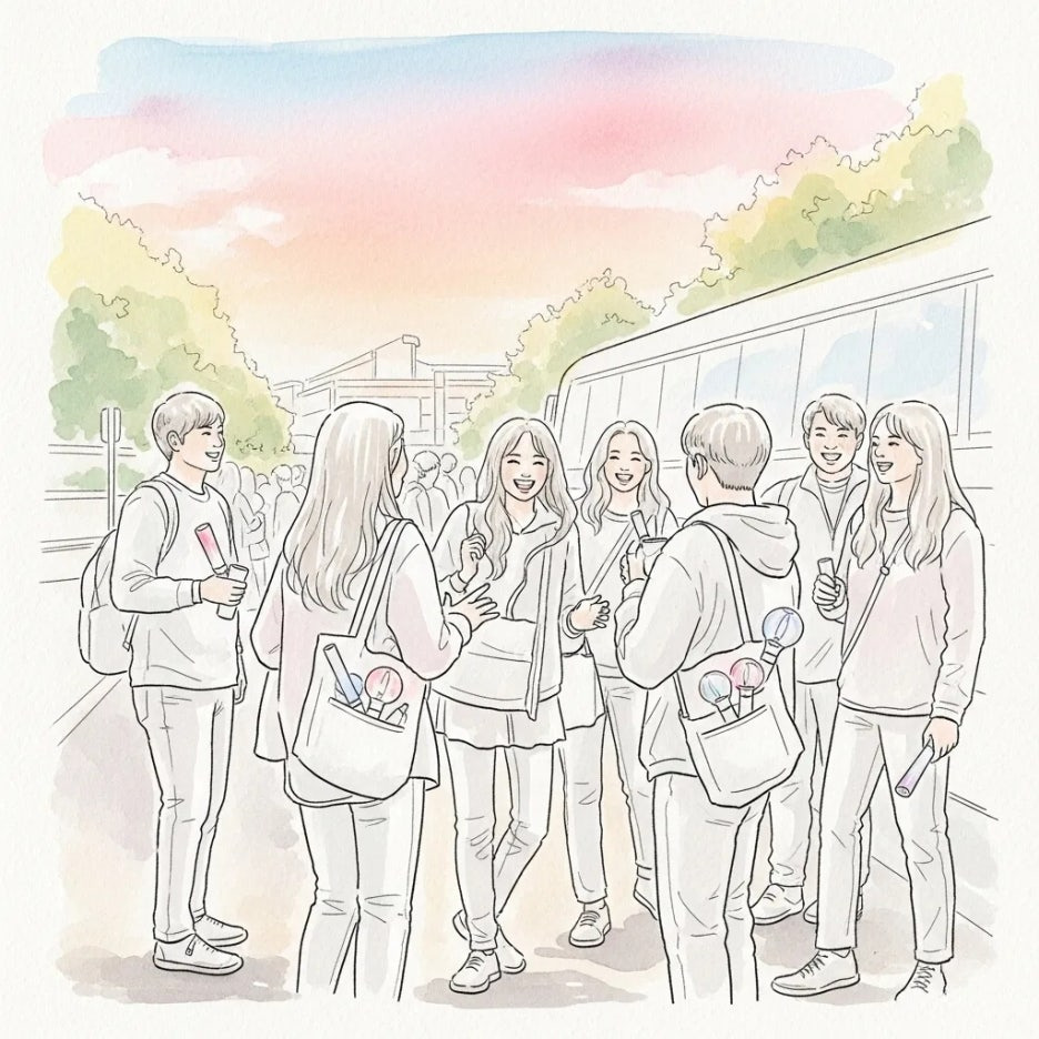 설렘 가득한 콘서트장 가는 길