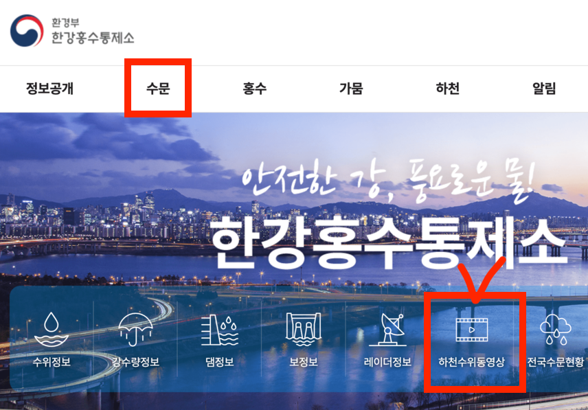 잠수교 실시간 통제 확인하기 한강 CCTV 현장 확인
