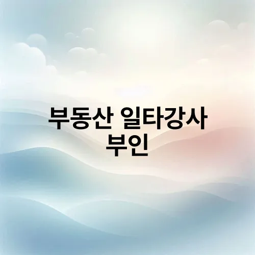 부동산 일타강사 부인