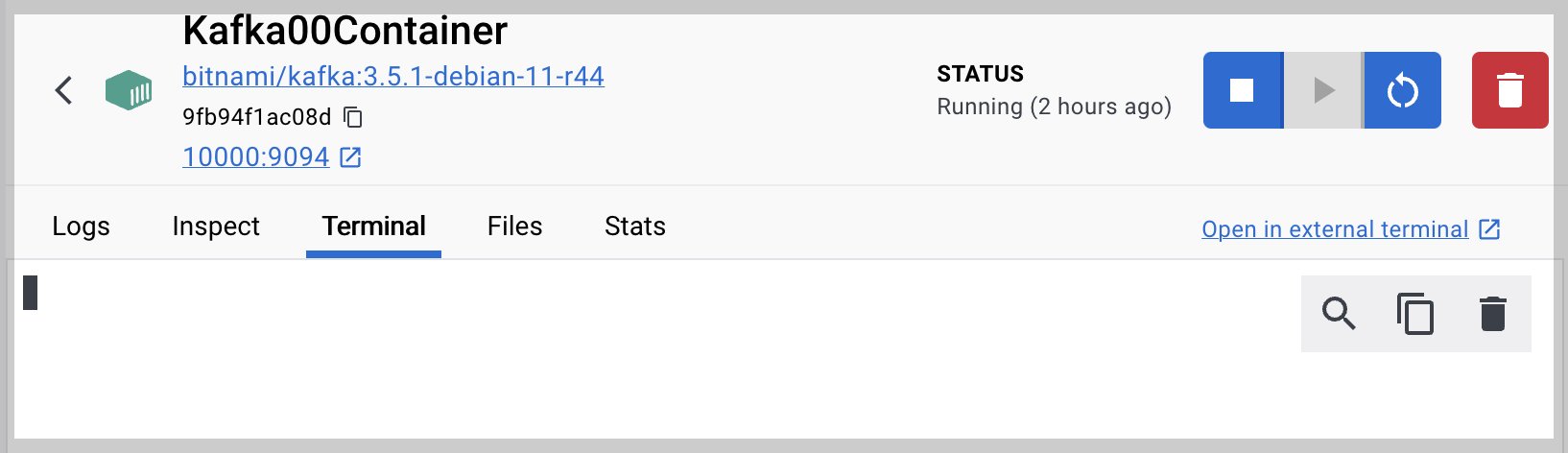 docker desktop 콘솔 확인