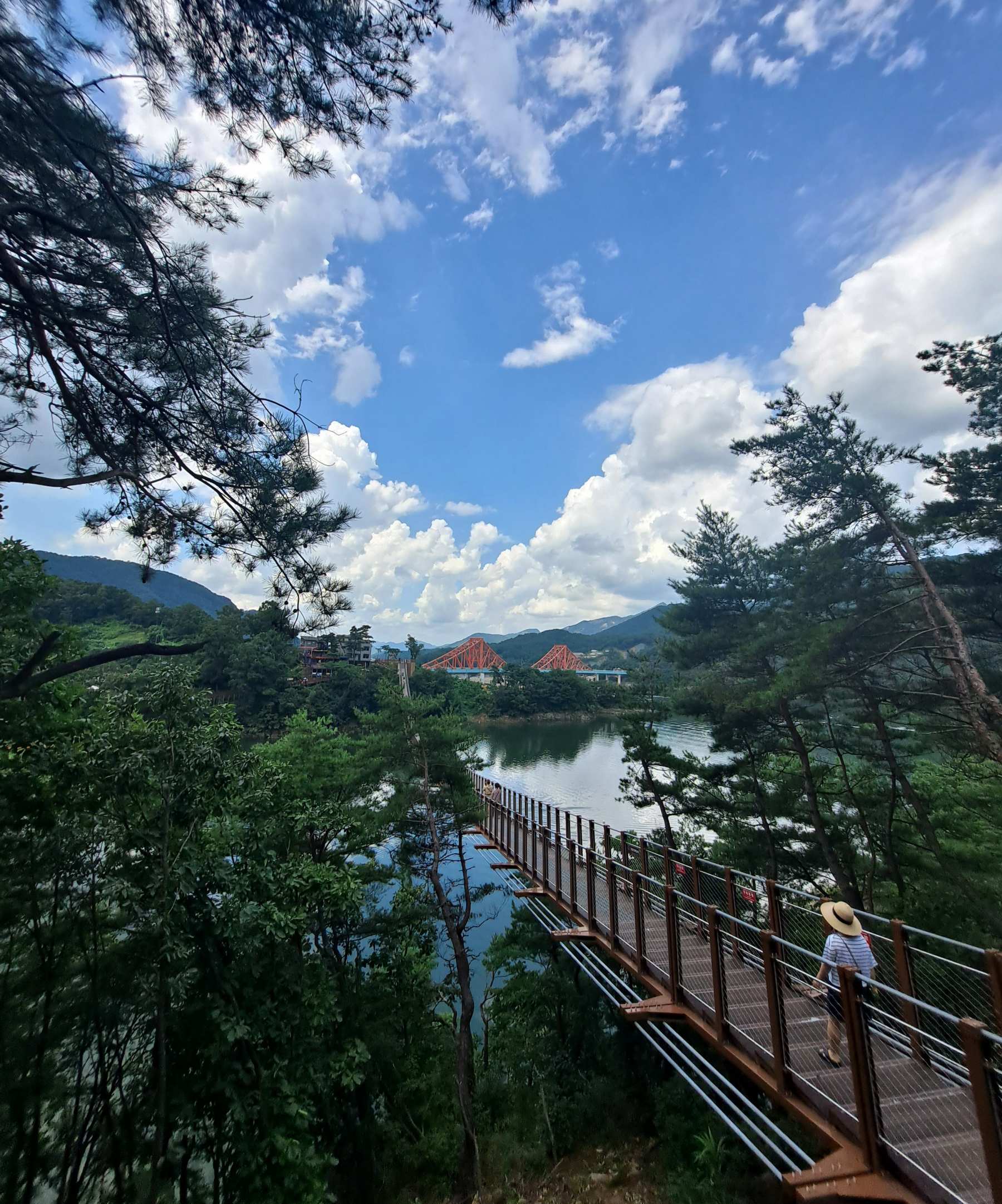 옥순봉 출렁다리 되돌아감