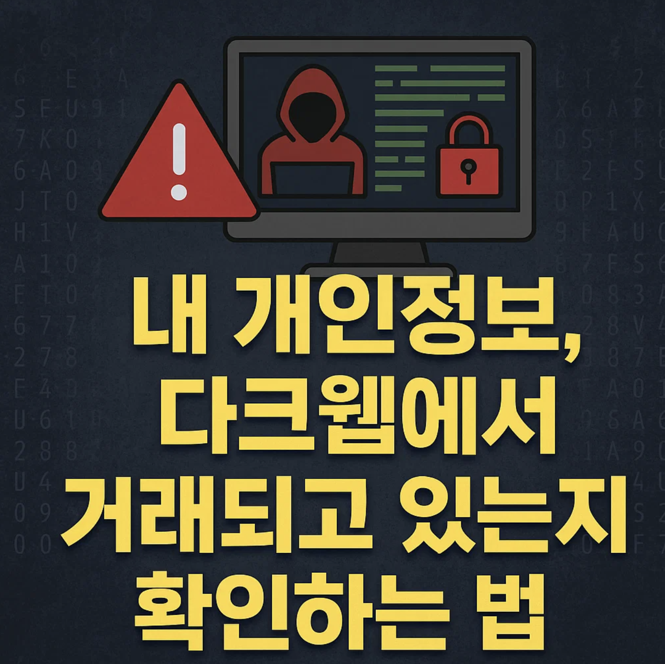 내 개인정보, 다크웹에서 거래되고 있는지 확인하는 법