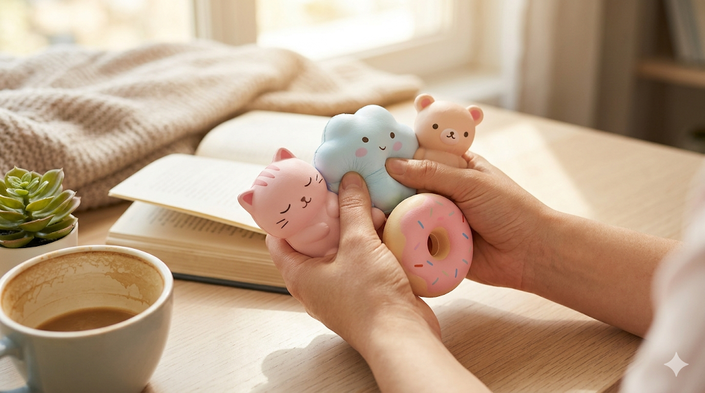 스트레스 해소 말랑이(스퀴시) 인기 이유, 효과
