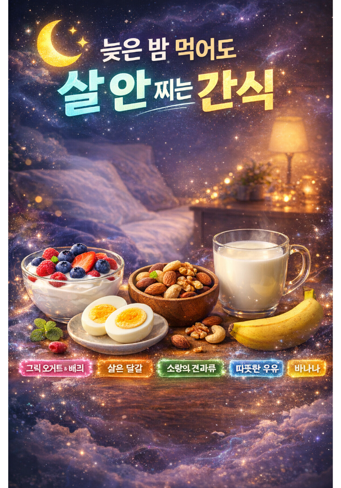 1.늦은 밤 먹어도 살 안 찌는 간식