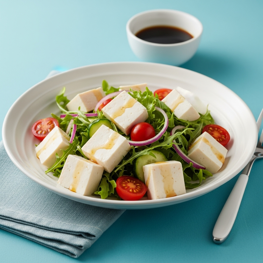 상큼한 한 끼가 되는 두부 샐러드