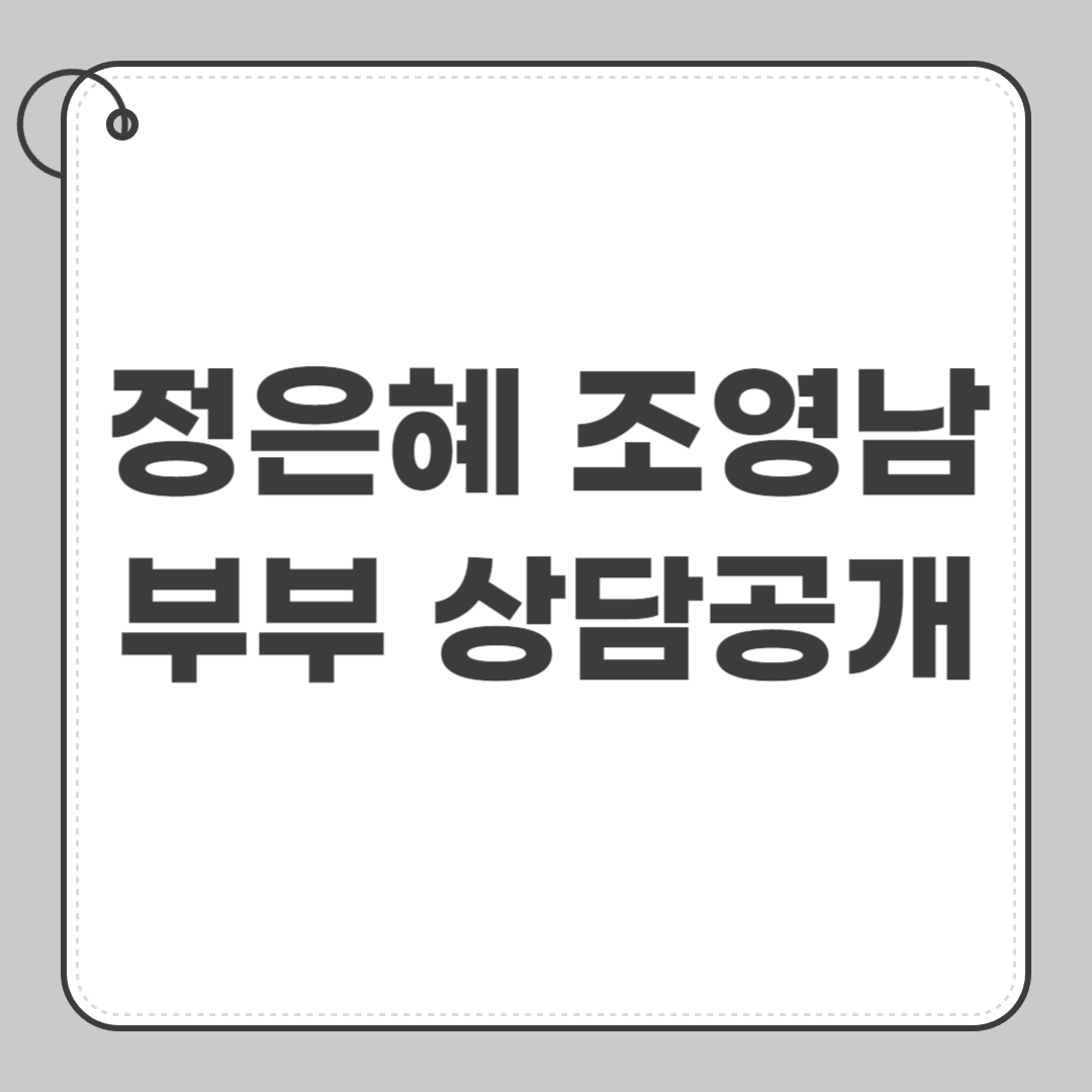 정은혜 조영남
