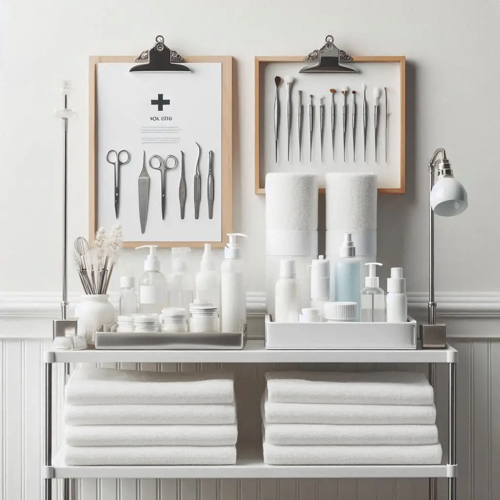 피부,체형관리 샵 배경