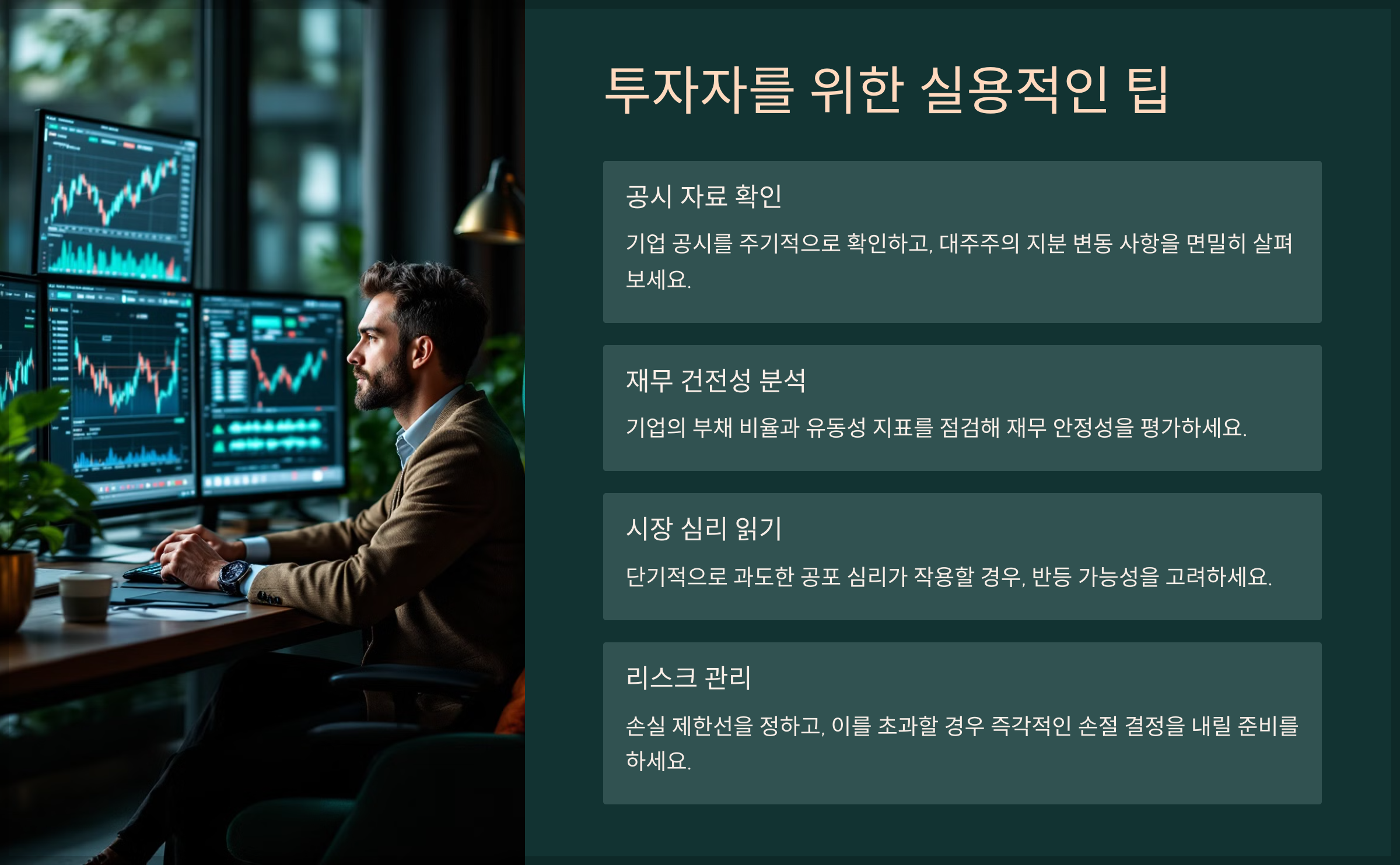 투자자를 위한 실용적인 팁