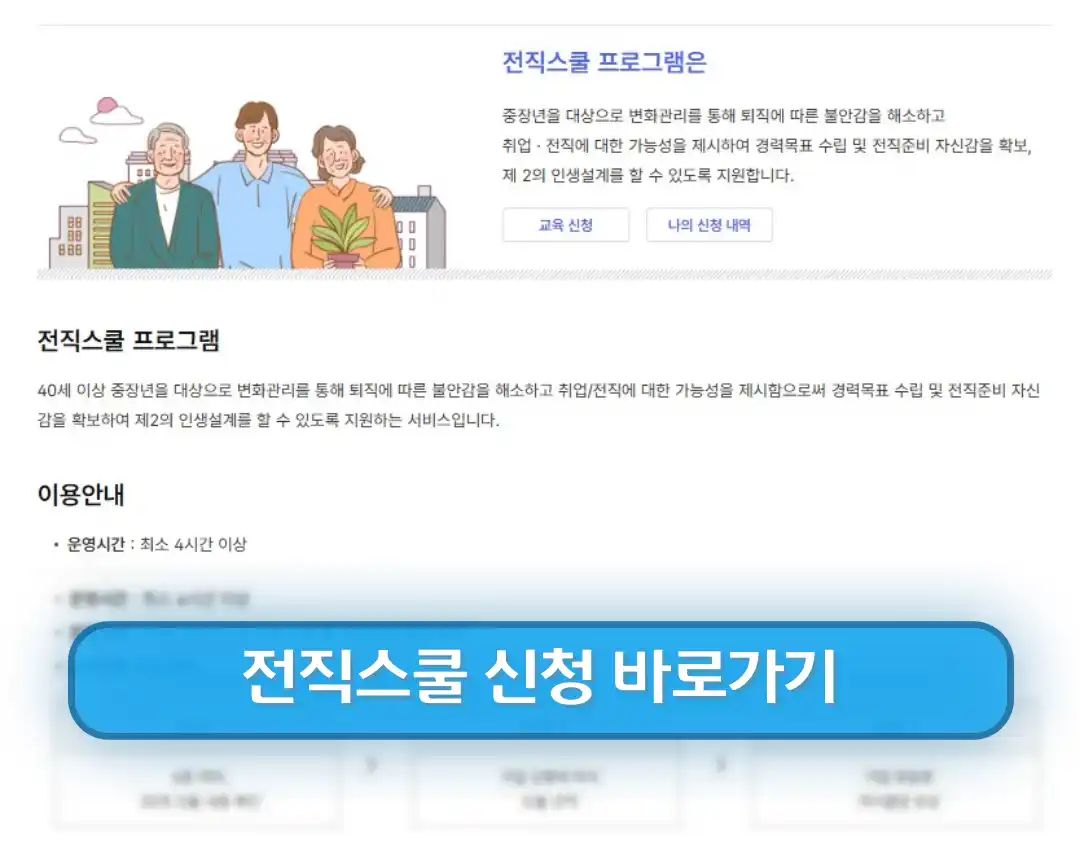 중장년 내일센터신청 방법 (중장년 추천 직업)