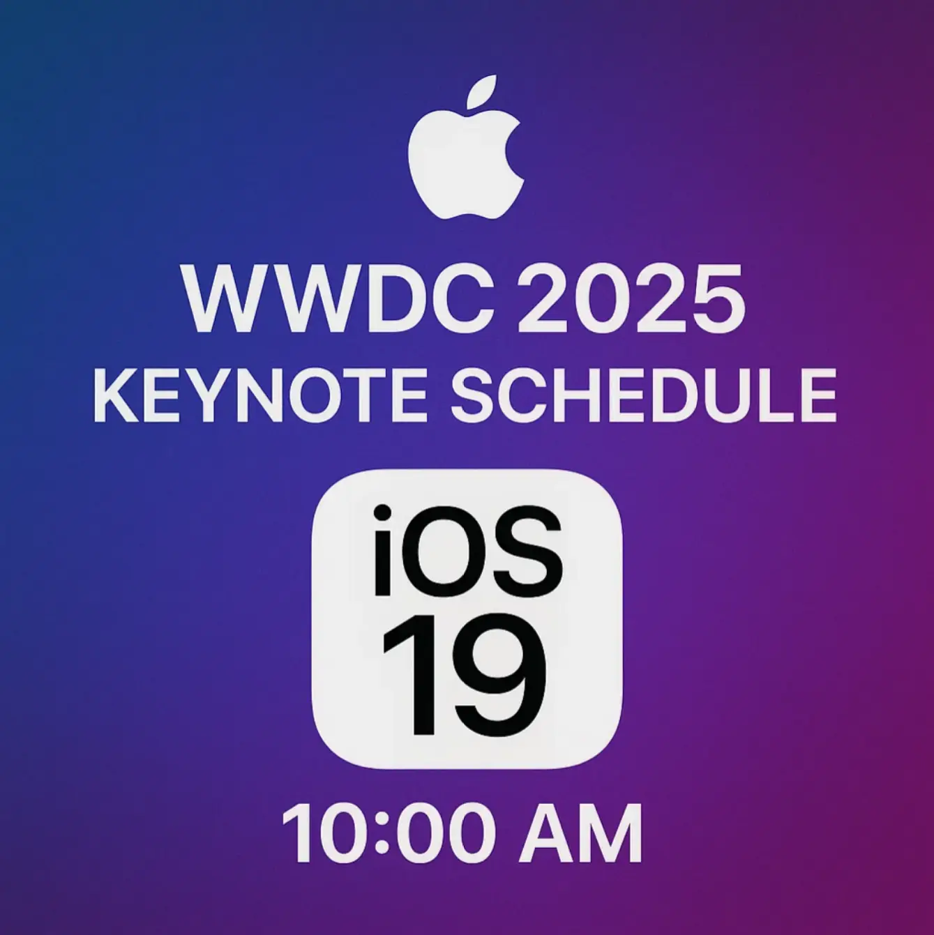 WWDC 2025 핵심 발표 일정, iOS 19 (새로운 iOS 버전) 공개 시간은?