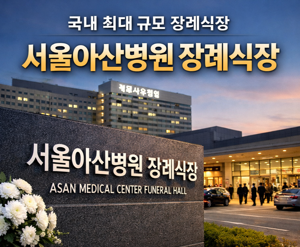 국내 최대 규모 장례식장, 서울아산병원 장례식장 완벽 정리