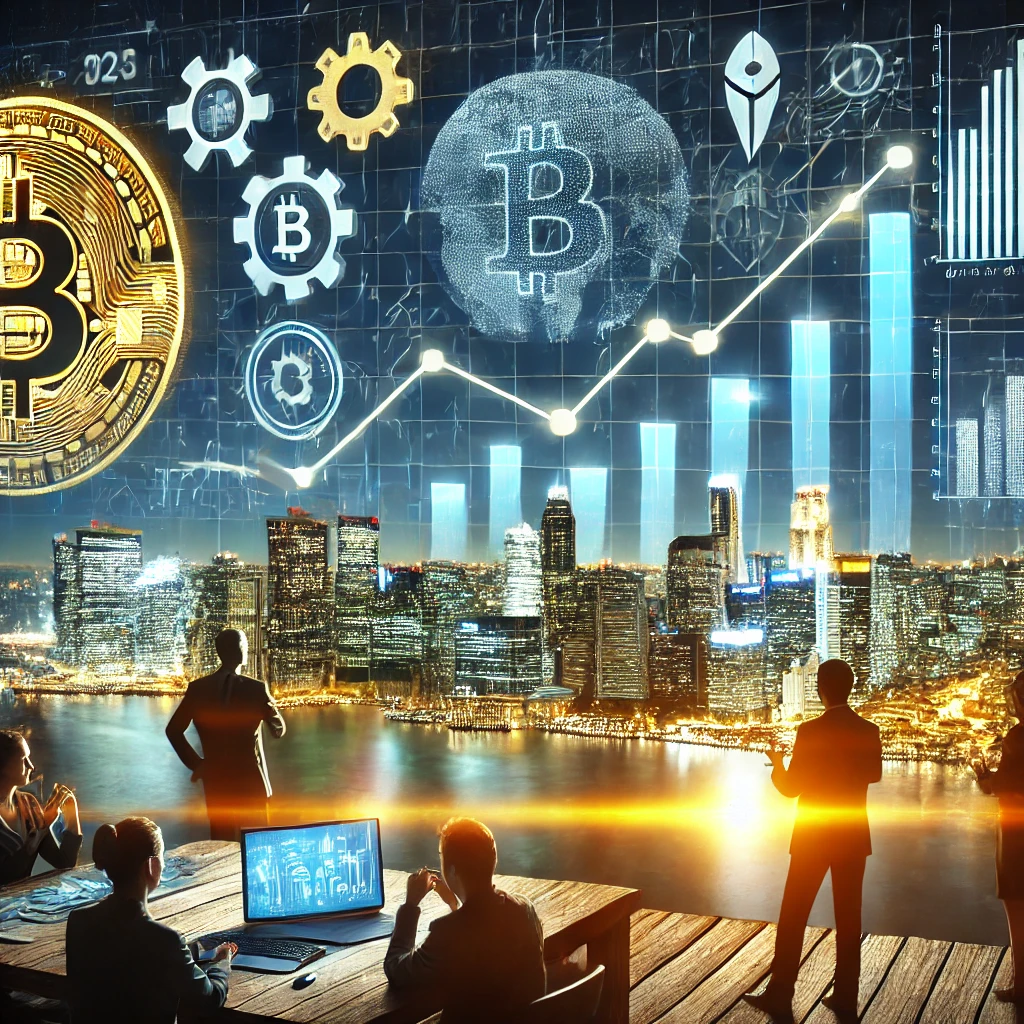 비트코인 및 암호화폐 시장 동향을 시각적으로 표현