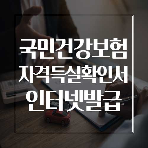 국민건강보험 자격득실확인서 인터넷발급