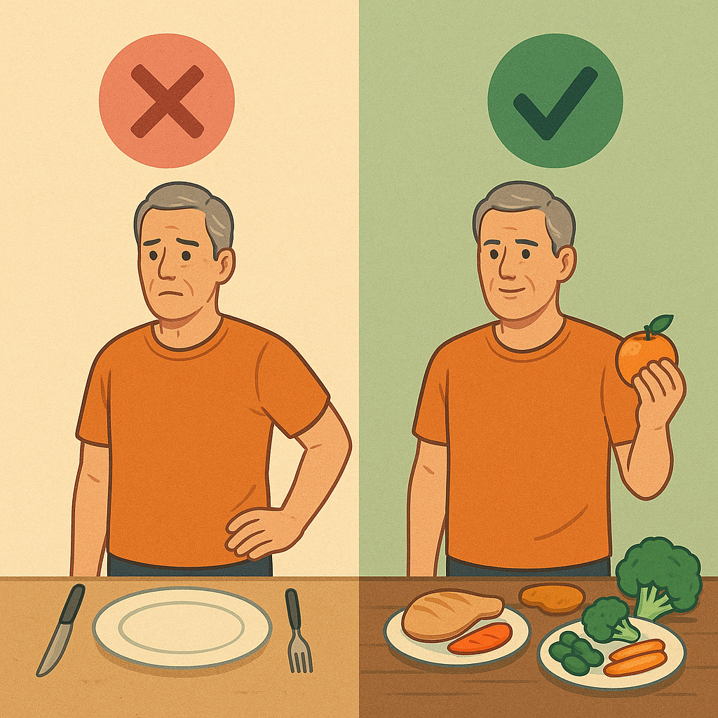 중년의 단식다이어트와 균형식다이어트의 효과비교