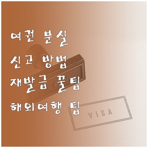 해외여행 중 여권 분실 시 대처법: ..