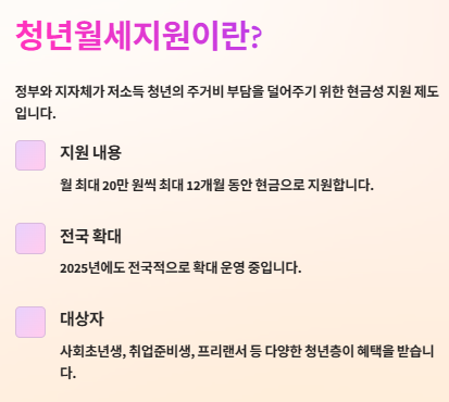 청년월세지원 신청조건 신청기간 신청방법 필요서류 총정리(2025년)