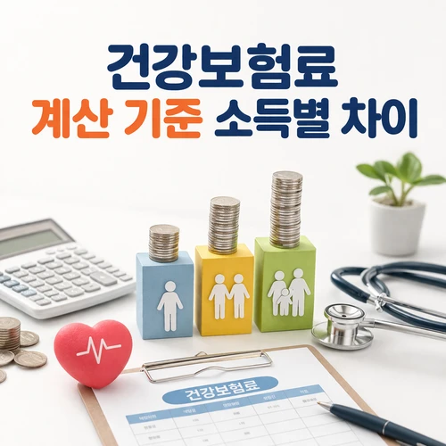 건강보험료 계산 기준 소득별 차이