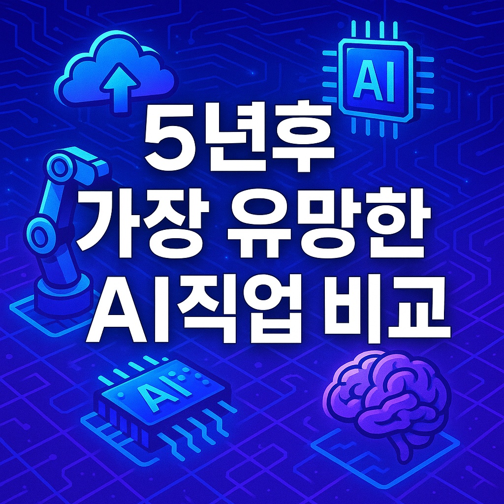 5년후 가장 유망한 AI직업 비교 분석