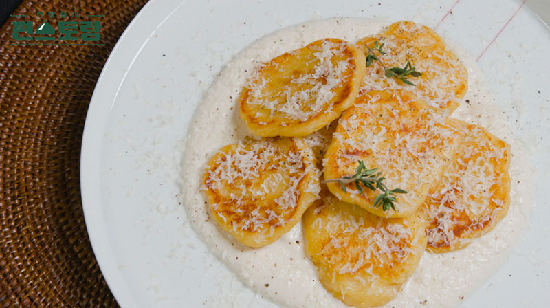 차예련 콩크림 수제비 이미지