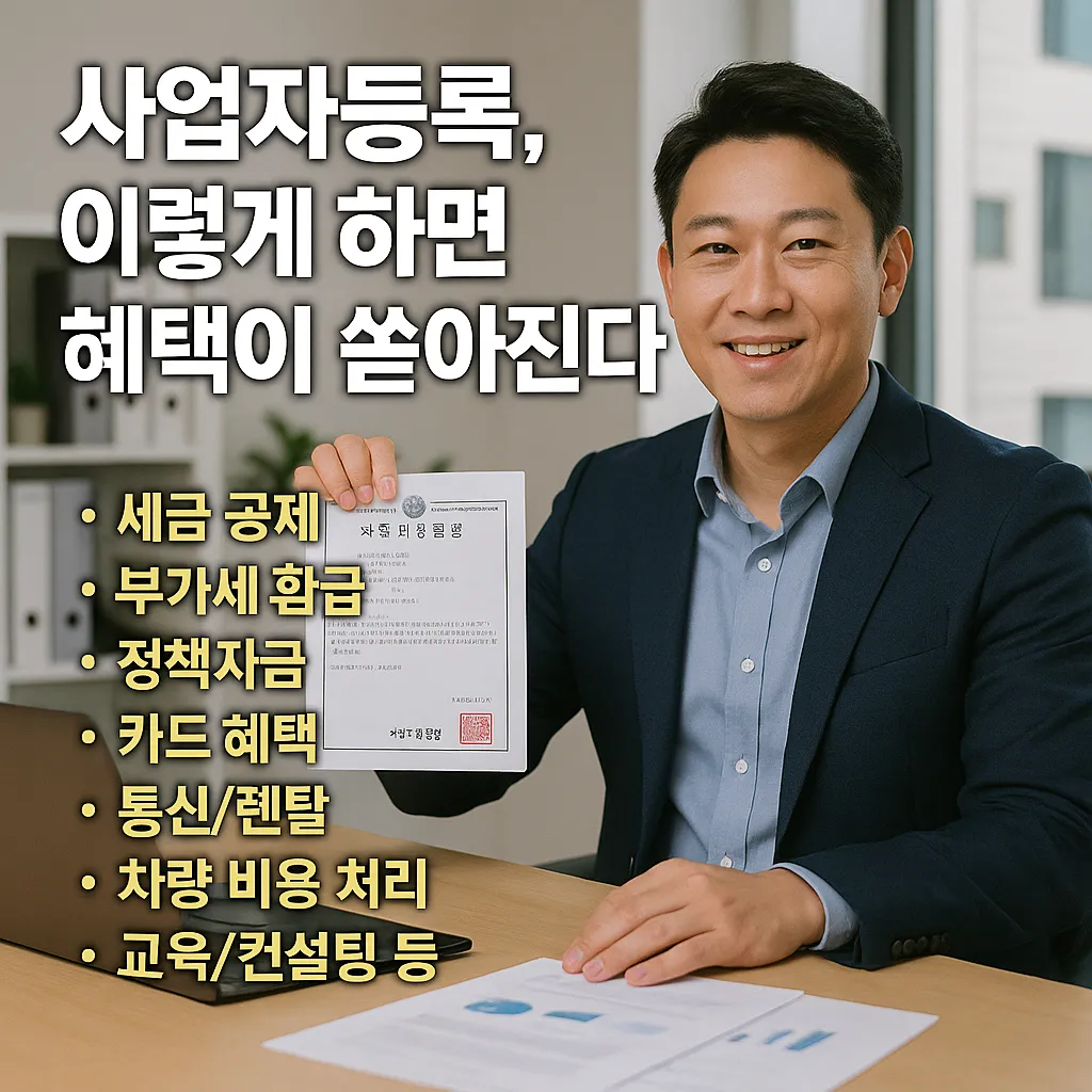 사업자등록, 이렇게 하면 혜택이 쏟아진다!