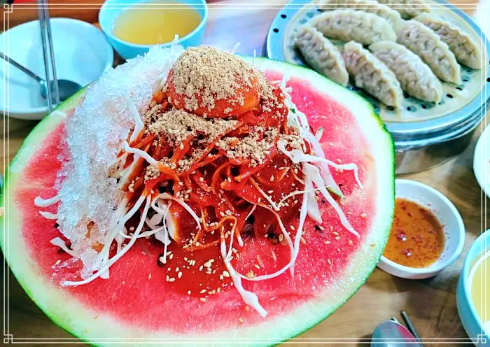 인천 화평동 맛집 수박냉면, 세숫대야 냉면