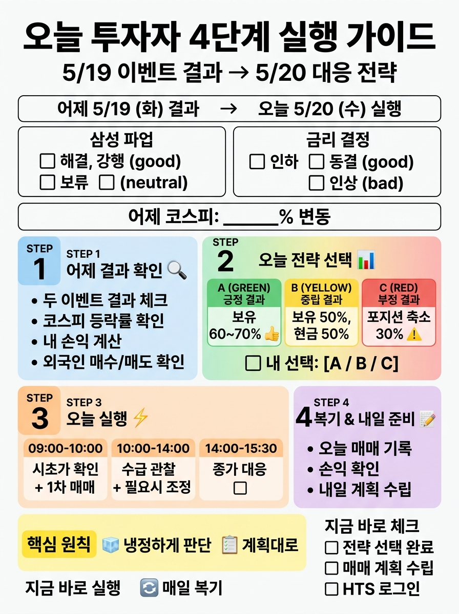 오늘 투자자 4단계 실행 가이드