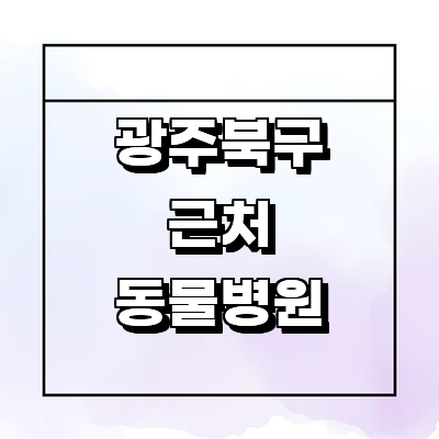 광주 북구 동물병원