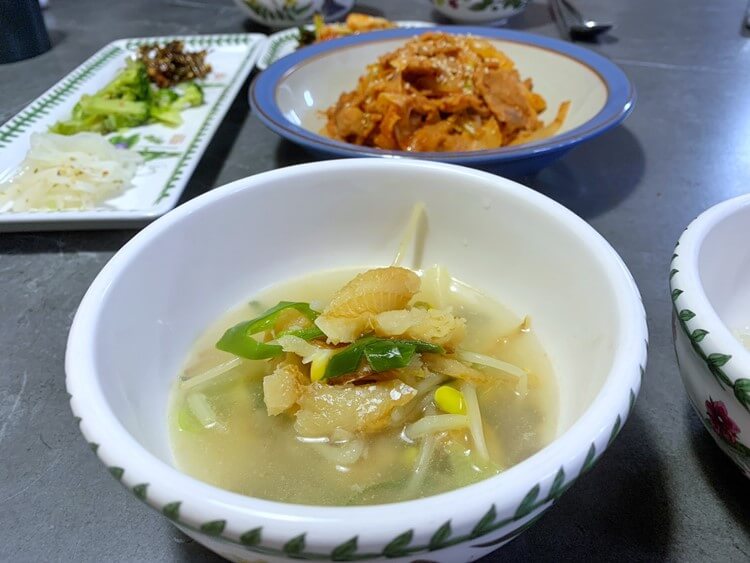 완성된 북어국