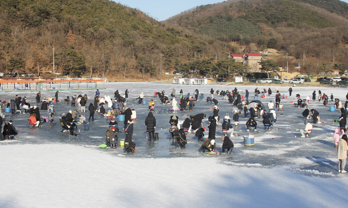 신선지 낚시터 빙어 축제 사진