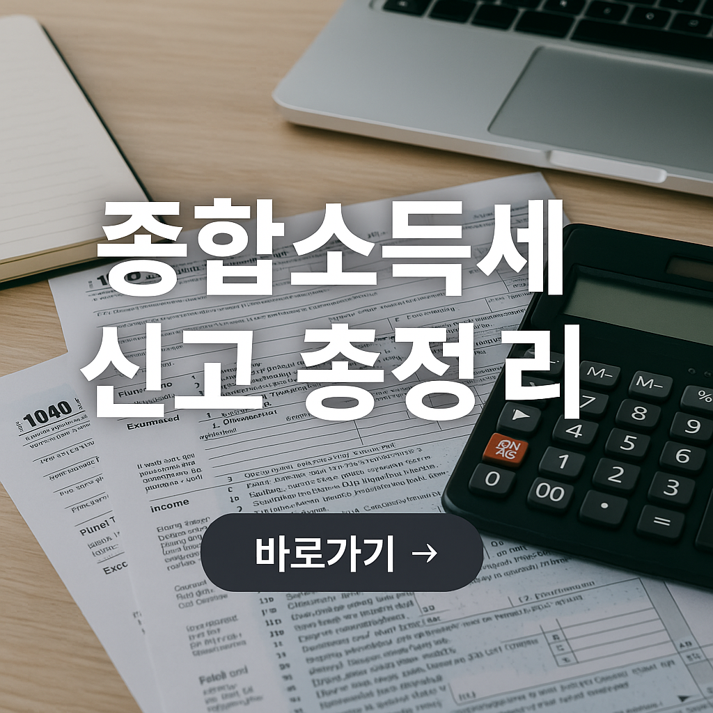 2025 종합소득세 신고 방법 총정리